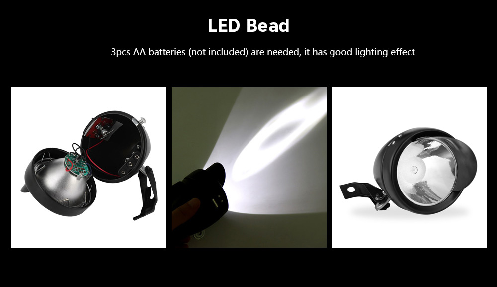 Vintage LED Bike Headlight with Bracket Vintage LED Bike Headlight with Bracket