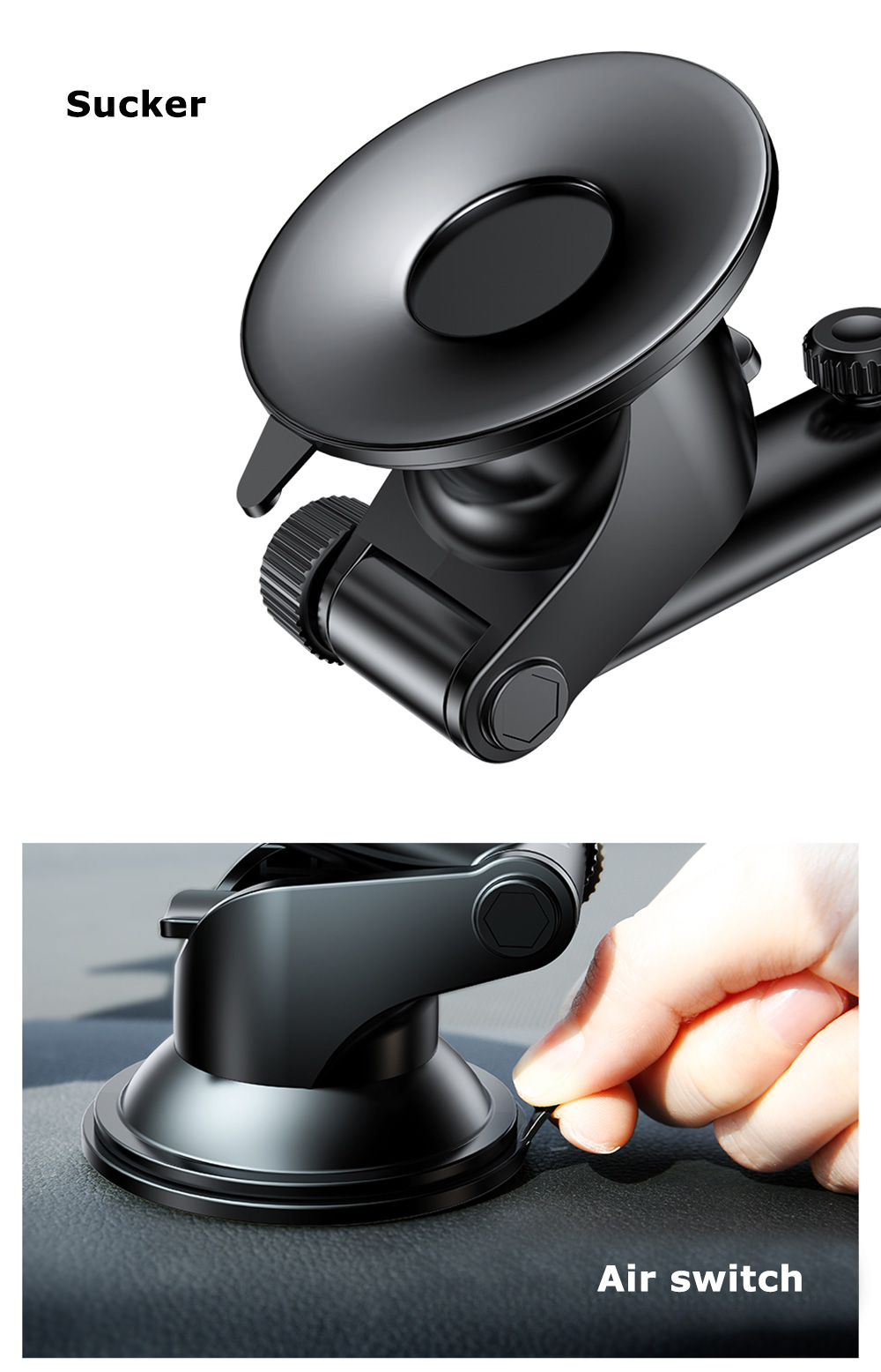 Baseus Sucker Gravity Car Mount Phone Holder Wireless Charger Baseus Sucker Gravity Car Mount Phone Holder Wireless Charger