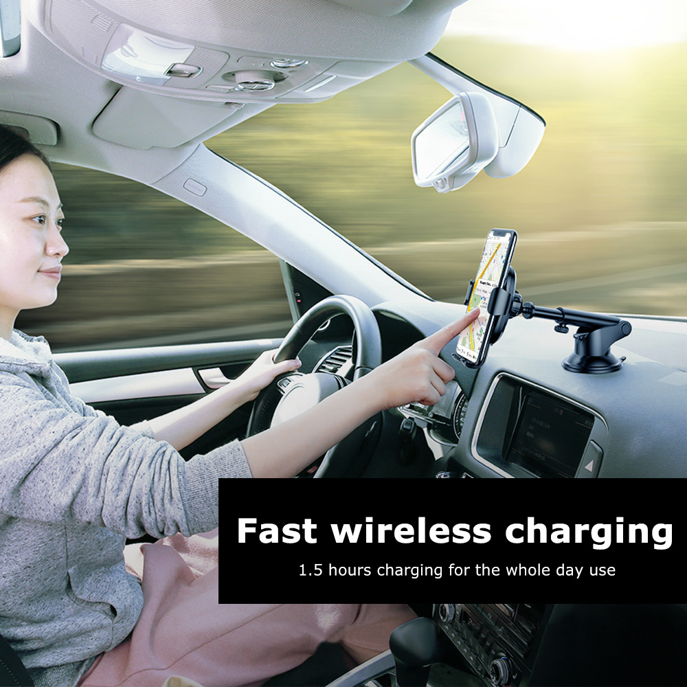 Baseus Sucker Gravity Car Mount Phone Holder Wireless Charger Baseus Sucker Gravity Car Mount Phone Holder Wireless Charger