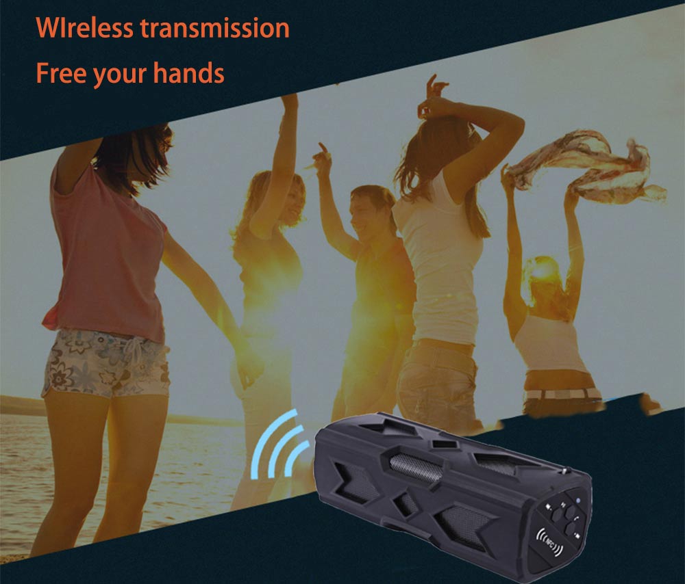 PT - 390L Outdoor Bluetooth 4.0 + EDR Speaker with Power Bank Support NFC