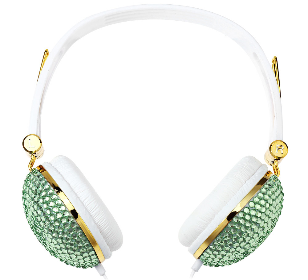 Anti-noise Music Headphone with Artificial Crystal Rhinestone Bling