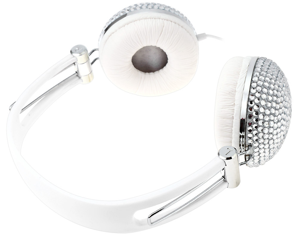 Anti-noise Music Headphone with Artificial Crystal Rhinestone Bling