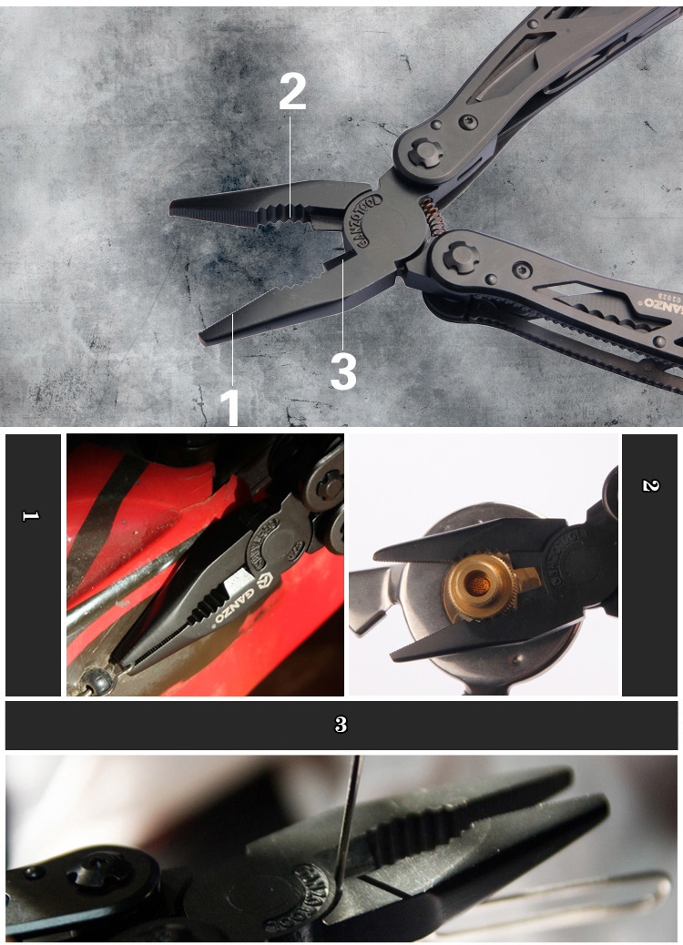Ganzo G202B 24 Tools in One Hot Sale Multi Tool Pliers with Screwdriver Kit