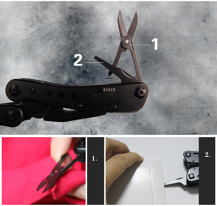 High Quality Ganzo G201B Multi Tool Pliers Convenient with Screwdriver Kit