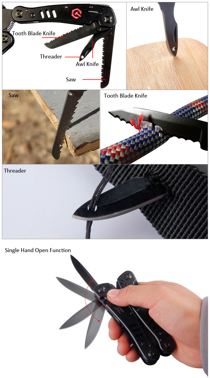 Portable Ganzo G301B Outdoor Multi-function Pliers Multi Tools Pocket Plier