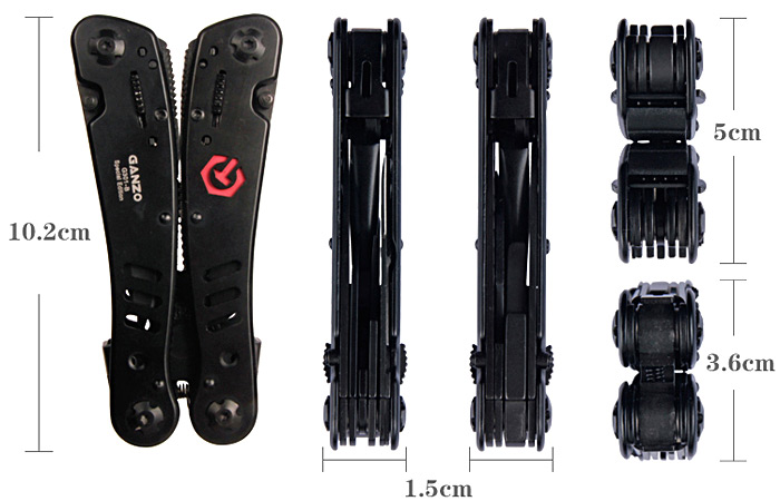 Portable Ganzo G301B Outdoor Multi-function Pliers Multi Tools Pocket Plier