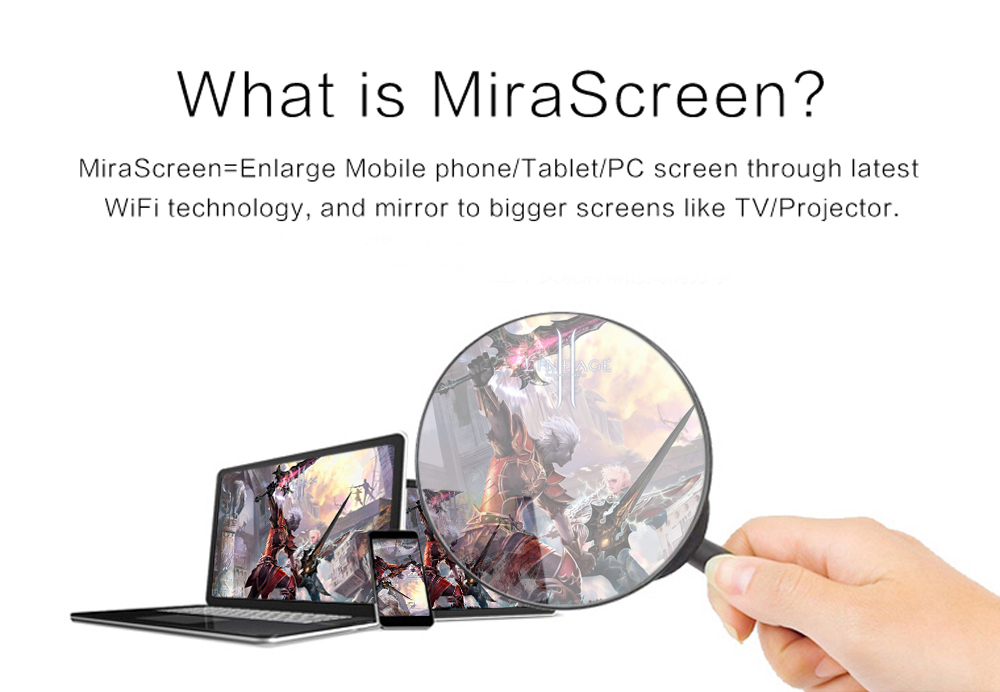 MiraScreen TV Dongle 5G DLNA Airplay Miracast Air Mirroring WiFi Display Receiver