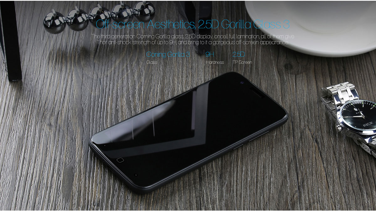 Vernee Thor 4G Smartphone 5.0 inch On-cell Corning Gorilla Glass 3 Screen Android 7.0 MTK6753 64bit Octa Core 1.3GHz 3GB RAM 16GB ROM 13.0MP Rear Camera Fingerprint GPS Bluetooth 4.0