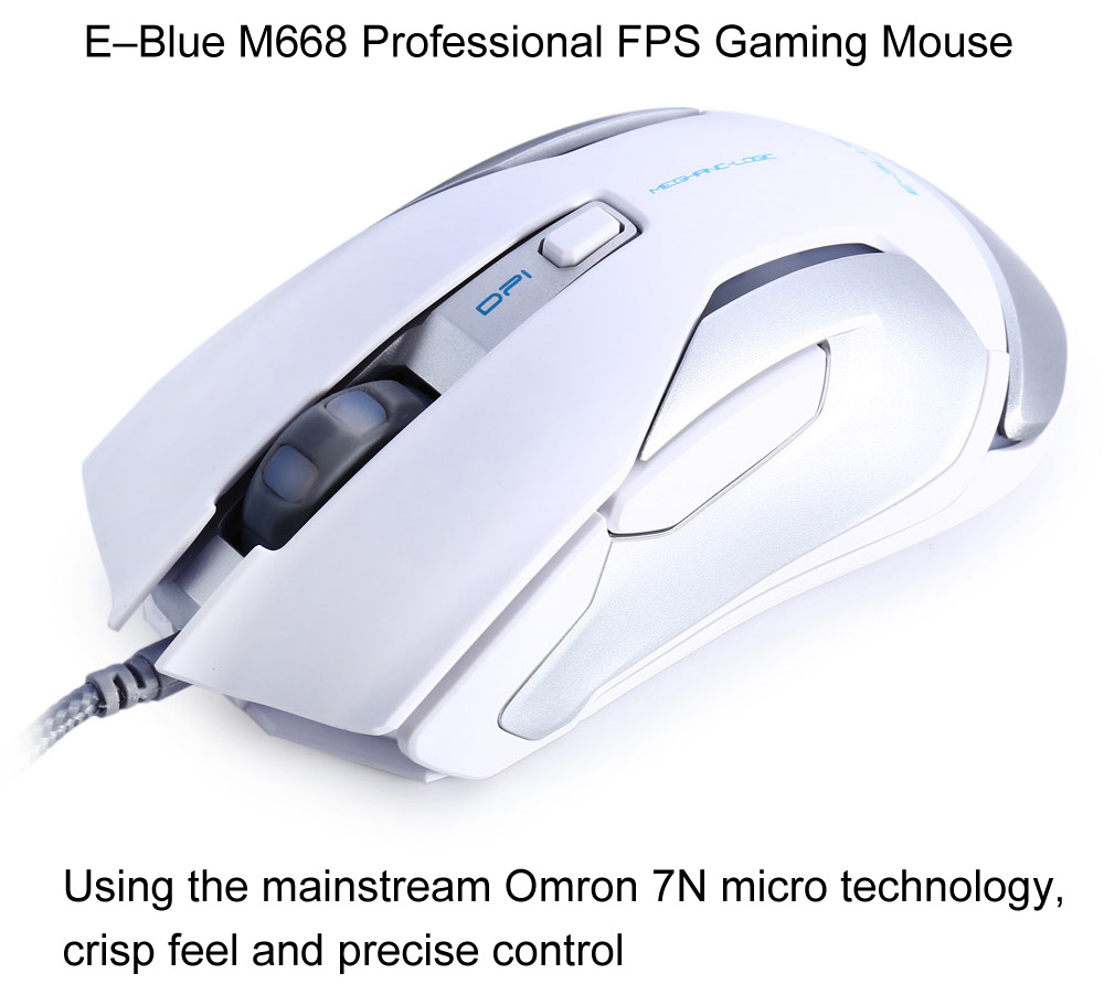 E - 3LUE M - 668 USB Wired LED Flashing Professional Game Mouse