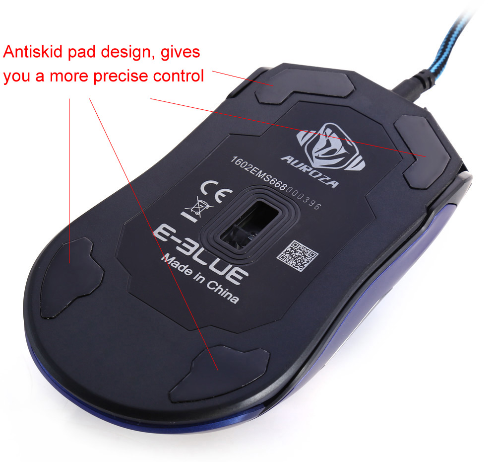 E - 3LUE M - 668 USB Wired LED Flashing Professional Game Mouse