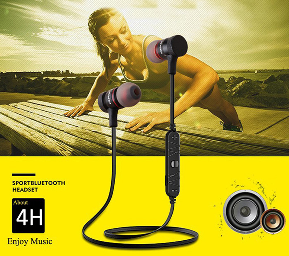 Awei A920BL Smart Wireless Bluetooth V4.1 Sports Stereo Earphone Noise Reduction with Mic