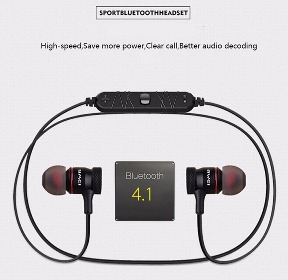 Awei A920BL Smart Wireless Bluetooth V4.1 Sports Stereo Earphone Noise Reduction with Mic Awei A920BL Smart Wireless Bluetooth V4.1 Sports Stereo Earphone Noise Reduction with Mic