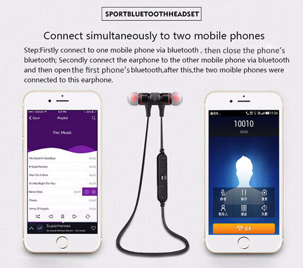 Awei A920BL Smart Wireless Bluetooth V4.1 Sports Stereo Earphone Noise Reduction with Mic Awei A920BL Smart Wireless Bluetooth V4.1 Sports Stereo Earphone Noise Reduction with Mic