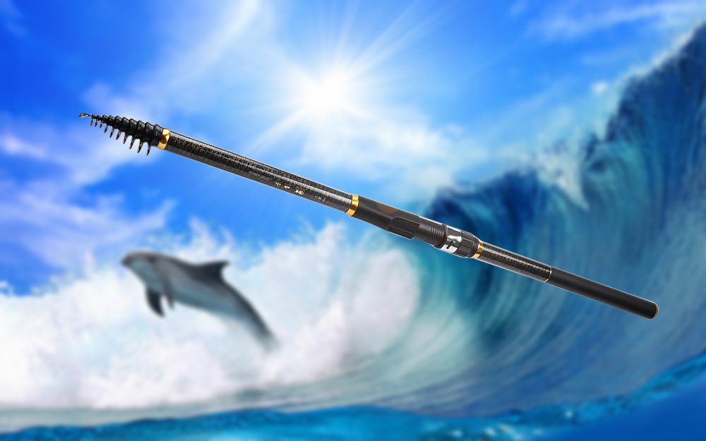 142 Inches Telescoping Carbon Fishing Rod Fish Pole Tackle 142 Inches Telescoping Carbon Fishing Rod Fish Pole Tackle