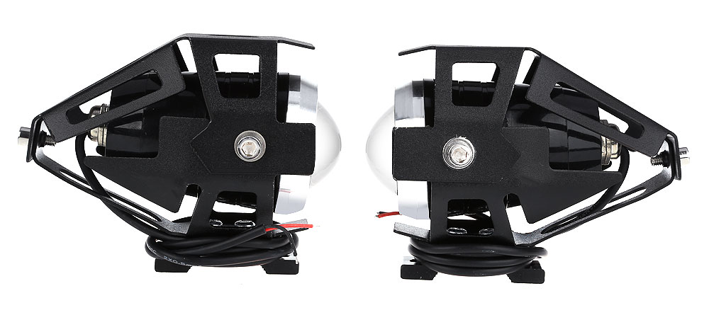 2pcs U5 3000LM 125W Upper Low Motorcycle Headlight LED Motorbike Fog Lamp Spot Light