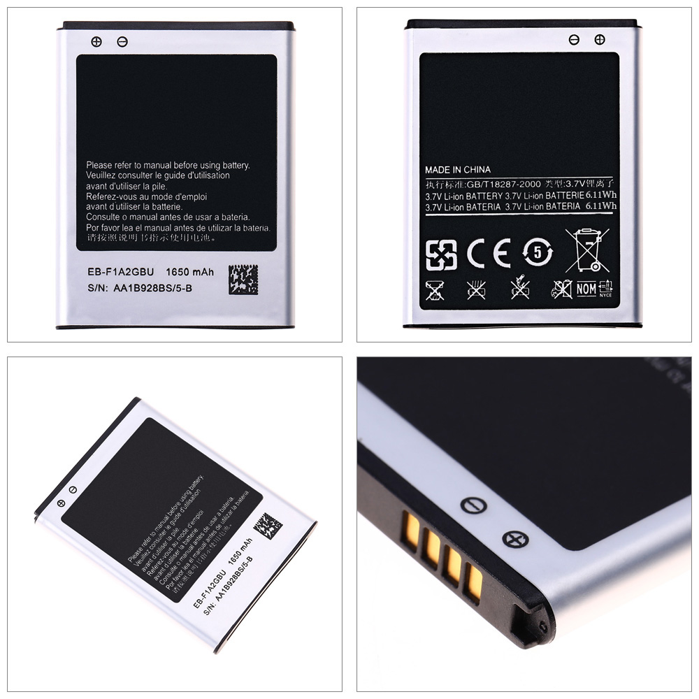 EB - F1A2GBU 1650mAh Replacement Li-ion Battery for Samsung Galaxy S2 / I9100 / I9100G / I9103 / I9105 / I9108 / I9050 / I9188
