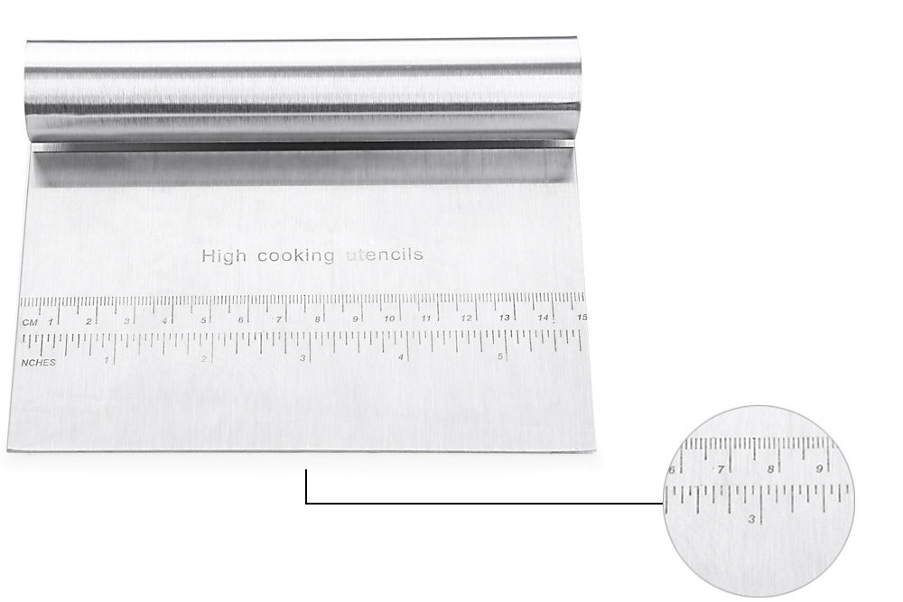 Stainless Steel Pizza Dough Scraper Cutter Kitchen Flour Pastry Cake Tool Stainless Steel Pizza Dough Scraper Cutter Kitchen Flour Pastry Cake Tool