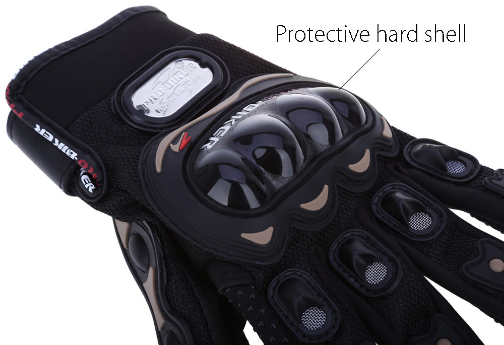 Paired Full Finger Motorcycle Gloves Motorbike Outdoor Sports Racing Protective Gears
