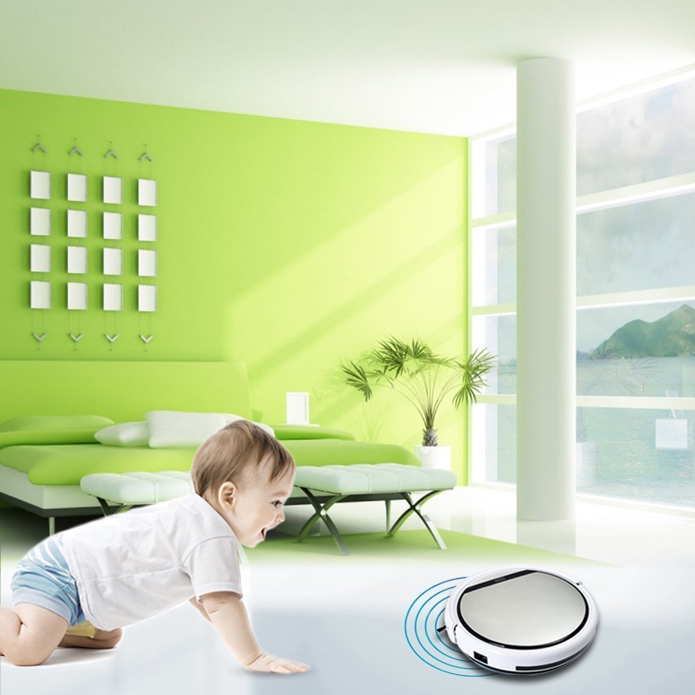 ilife Intelligent Robotic Vacuum Cleaner LCD Touch Screen Self-charge HEPA Filter Sensor Remote Control Robot Aspirador