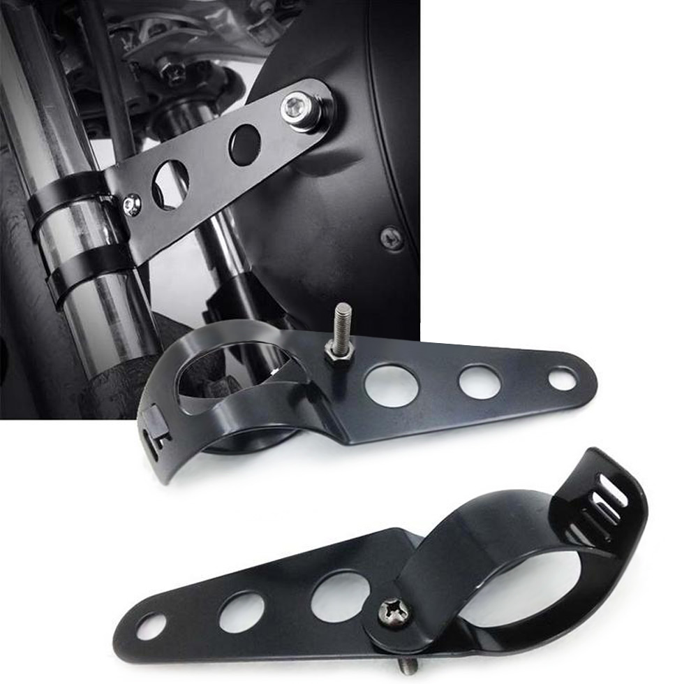 Paired Universal 31 - 37MM Motorcycle Headlight Mount Bracket Motorbike Fork Ears