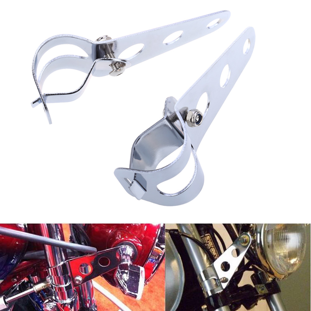 Paired Universal 31 - 37MM Motorcycle Headlight Mount Bracket Motorbike Fork Ears