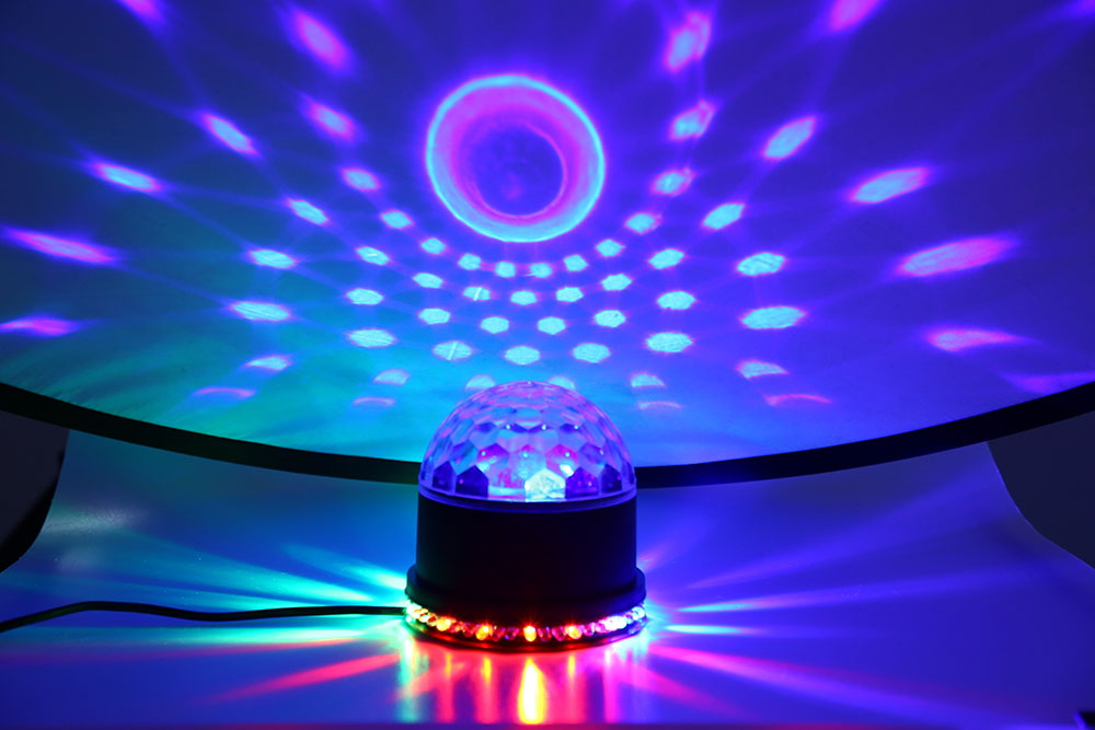 LED Color Changes RGB Sound Actived Lamp 15W 2 in 1 Mini Rotating Magic Ball Stage Light LED Color Changes RGB Sound Actived Lamp 15W 2 in 1 Mini Rotating Magic Ball Stage Light
