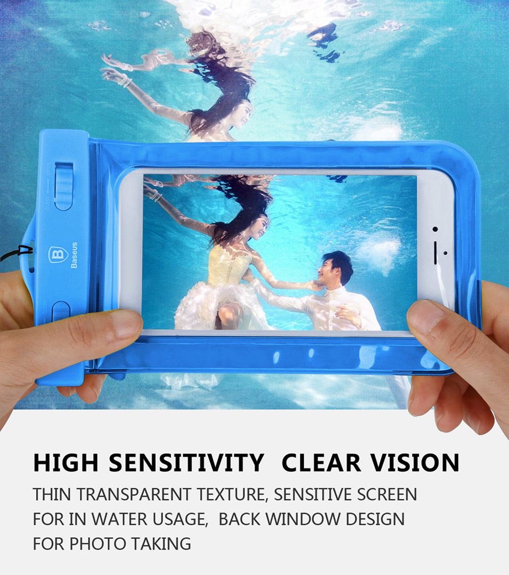 Baseus Translucent Waterproof Bag for Smart Phones Baseus Translucent Waterproof Bag for Smart Phones