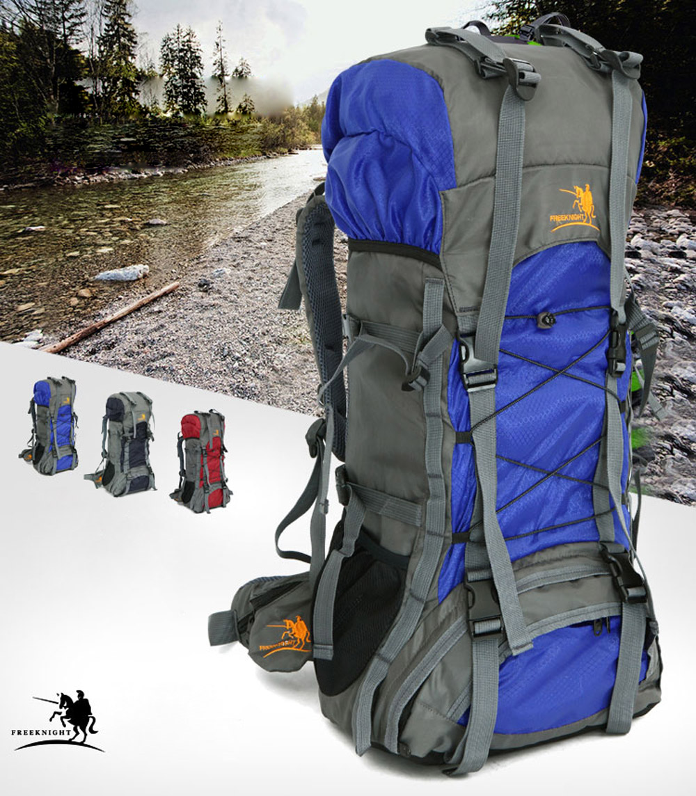 Free Knight FK008 60L Nylon Water Resistant Backpack Rucksack for Mountaineering Camping Hiking Traveling Free Knight FK008 60L Nylon Water Resistant Backpack Rucksack for Mountaineering Camping Hiking Traveling