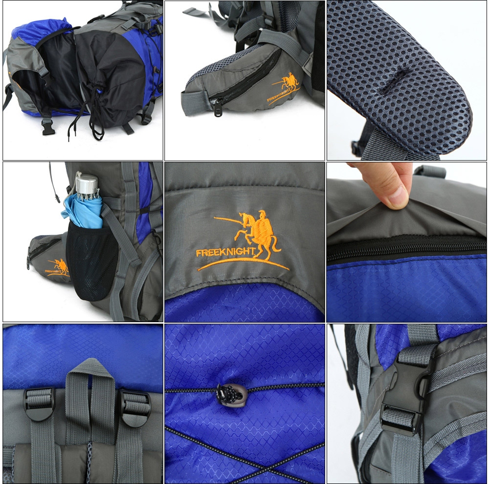 Free Knight FK008 60L Nylon Water Resistant Backpack Rucksack for Mountaineering Camping Hiking Traveling Free Knight FK008 60L Nylon Water Resistant Backpack Rucksack for Mountaineering Camping Hiking Traveling