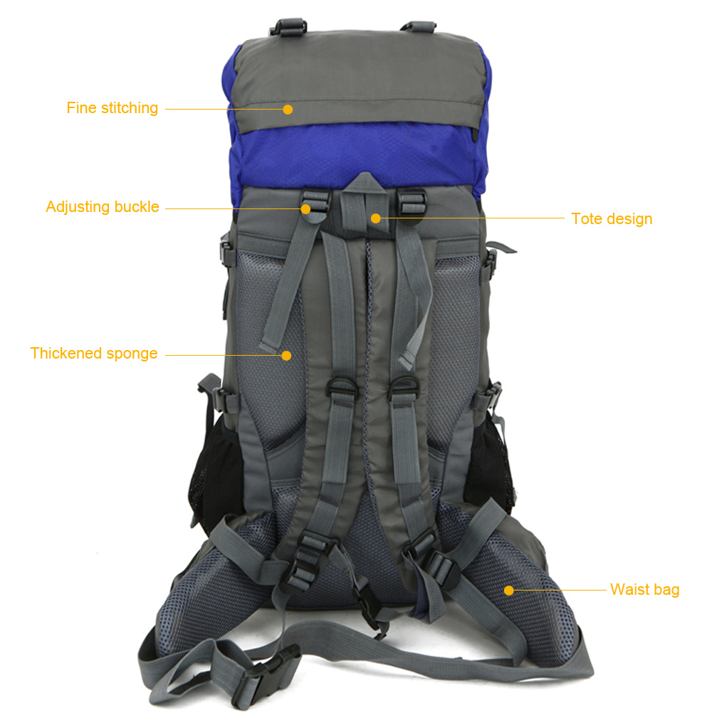 Free Knight FK008 60L Nylon Water Resistant Backpack Rucksack for Mountaineering Camping Hiking Traveling Free Knight FK008 60L Nylon Water Resistant Backpack Rucksack for Mountaineering Camping Hiking Traveling