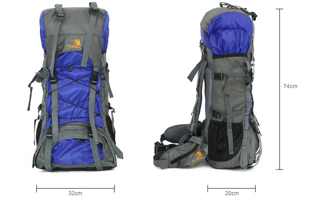 Free Knight FK008 60L Nylon Water Resistant Backpack Rucksack for Mountaineering Camping Hiking Traveling Free Knight FK008 60L Nylon Water Resistant Backpack Rucksack for Mountaineering Camping Hiking Traveling