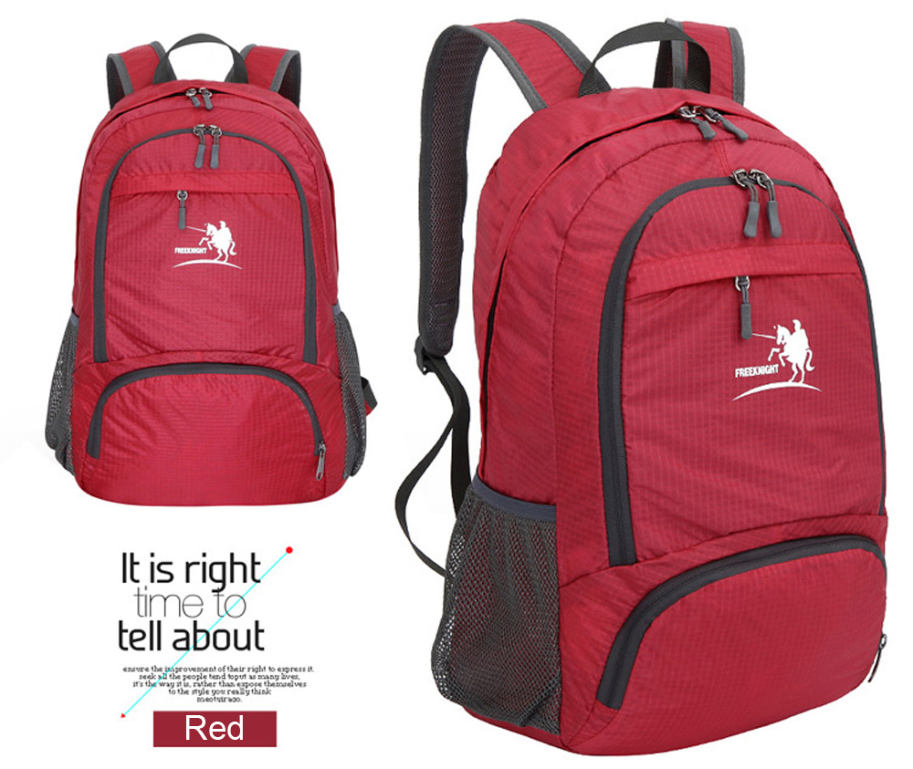 Free Knight FK0716 Nylon Folding Water Resistant Backpack Schoolbag for Camping Hiking Traveling Sports