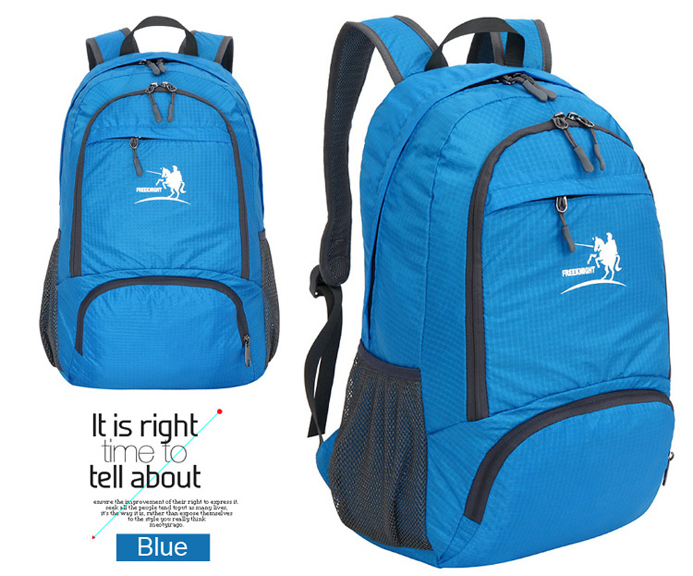 Free Knight FK0716 Nylon Folding Water Resistant Backpack Schoolbag for Camping Hiking Traveling Sports