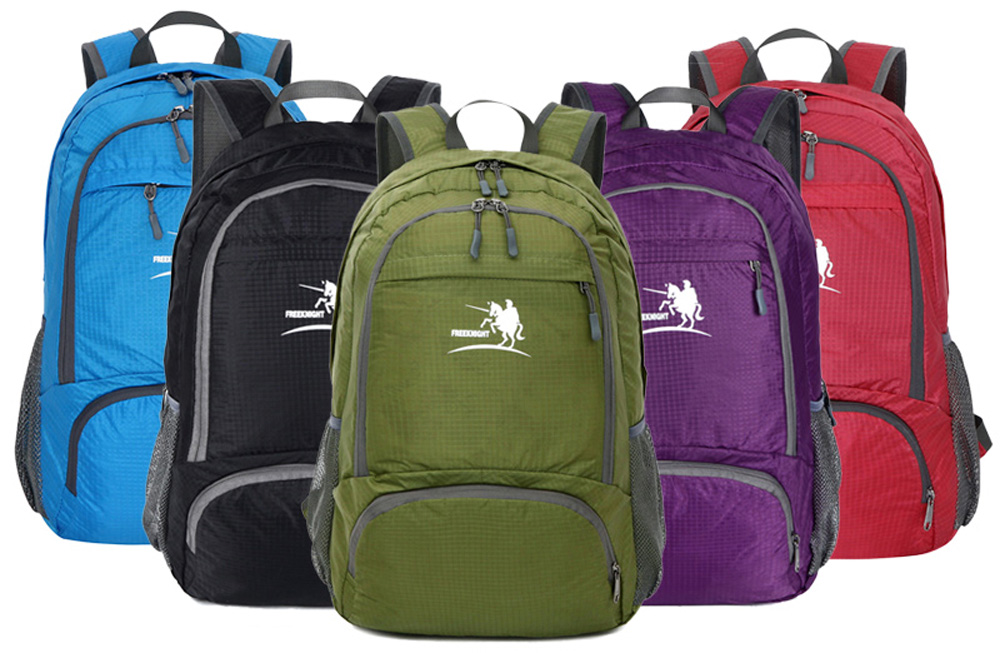 Free Knight FK0716 Nylon Folding Water Resistant Backpack Schoolbag for Camping Hiking Traveling Sports