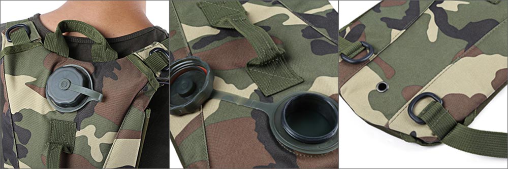 Portable 3L Water Bag Canteen Bottle Backpack Outdoor Tool Portable 3L Water Bag Canteen Bottle Backpack Outdoor Tool