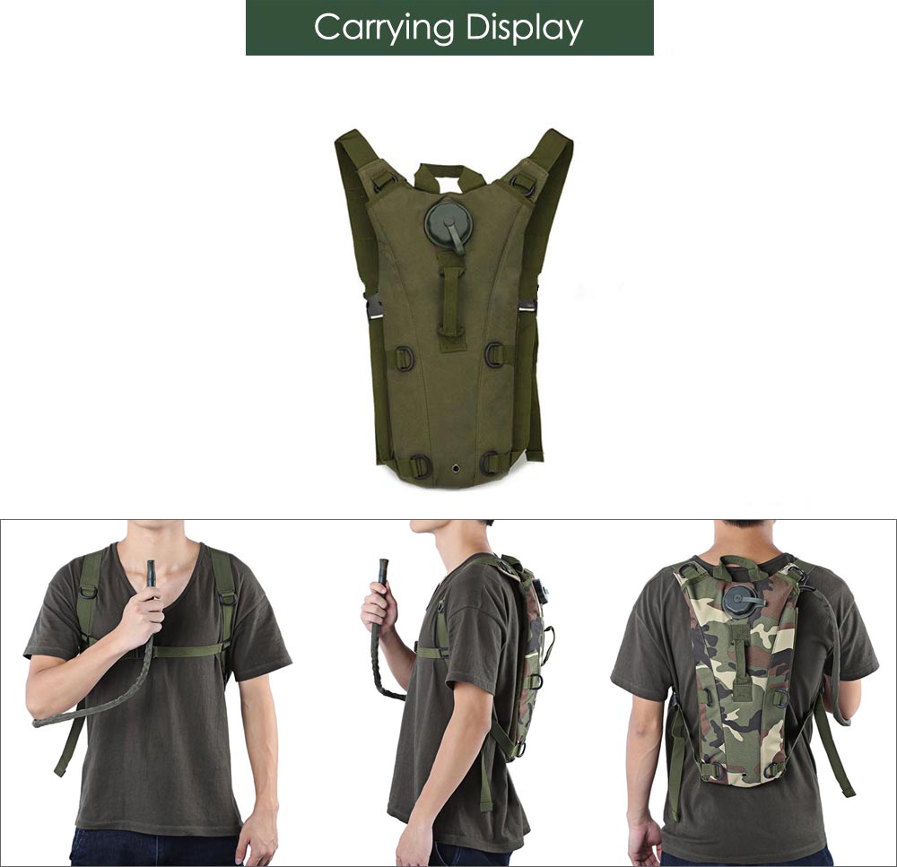 Portable 3L Water Bag Canteen Bottle Backpack Outdoor Tool Portable 3L Water Bag Canteen Bottle Backpack Outdoor Tool