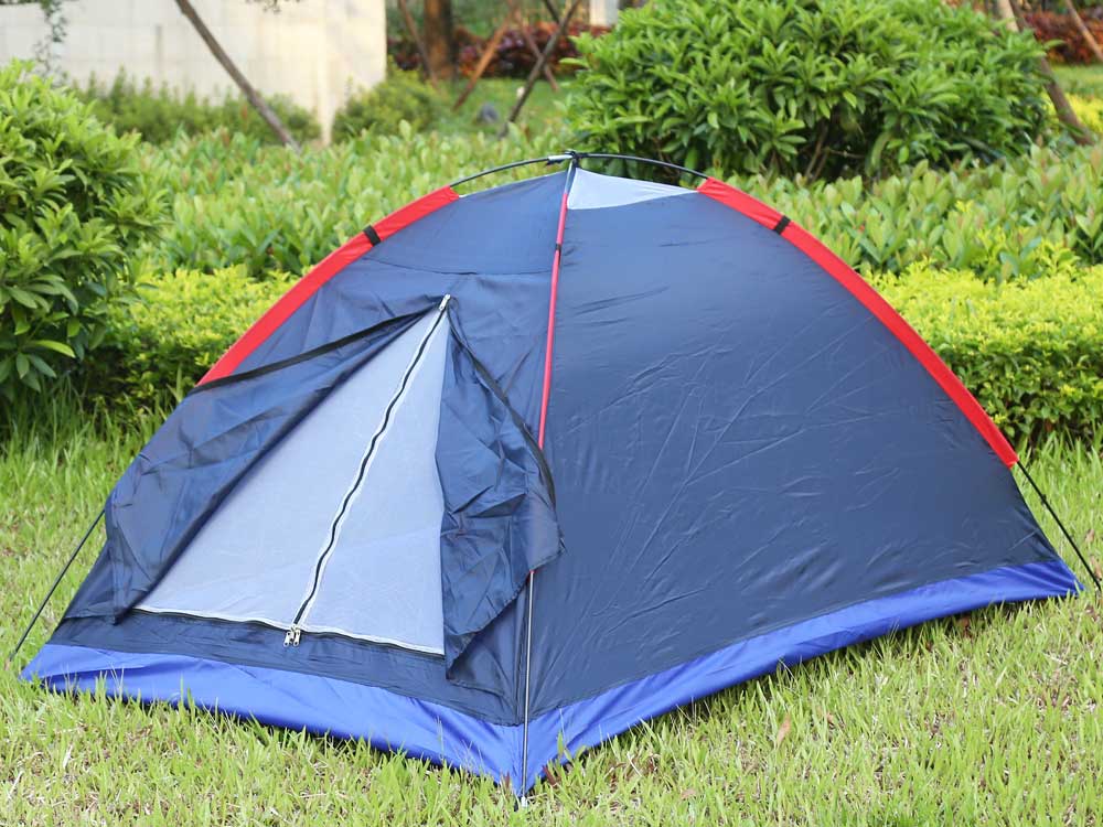 Outdoor Camping Polyester Fiber Tent Fiberglass Pole for Two Persons with Bag for Picnic Travel Hiking Adventure Outdoor Camping Polyester Fiber Tent Fiberglass Pole for Two Persons with Bag for Picnic Travel Hiking Adventure