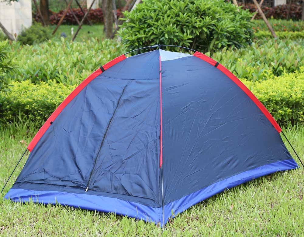 Outdoor Camping Polyester Fiber Tent Fiberglass Pole for Two Persons with Bag for Picnic Travel Hiking Adventure Outdoor Camping Polyester Fiber Tent Fiberglass Pole for Two Persons with Bag for Picnic Travel Hiking Adventure