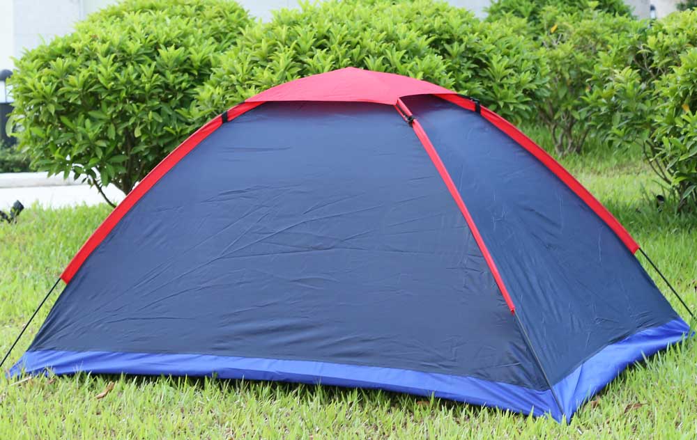 Outdoor Camping Polyester Fiber Tent Fiberglass Pole for Two Persons with Bag for Picnic Travel Hiking Adventure Outdoor Camping Polyester Fiber Tent Fiberglass Pole for Two Persons with Bag for Picnic Travel Hiking Adventure