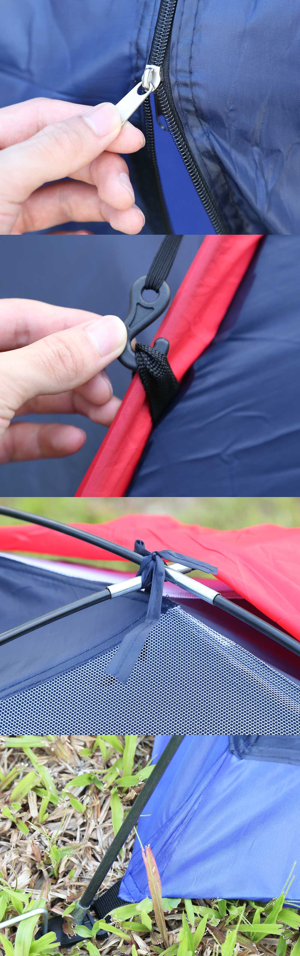Outdoor Camping Polyester Fiber Tent Fiberglass Pole for Two Persons with Bag for Picnic Travel Hiking Adventure Outdoor Camping Polyester Fiber Tent Fiberglass Pole for Two Persons with Bag for Picnic Travel Hiking Adventure