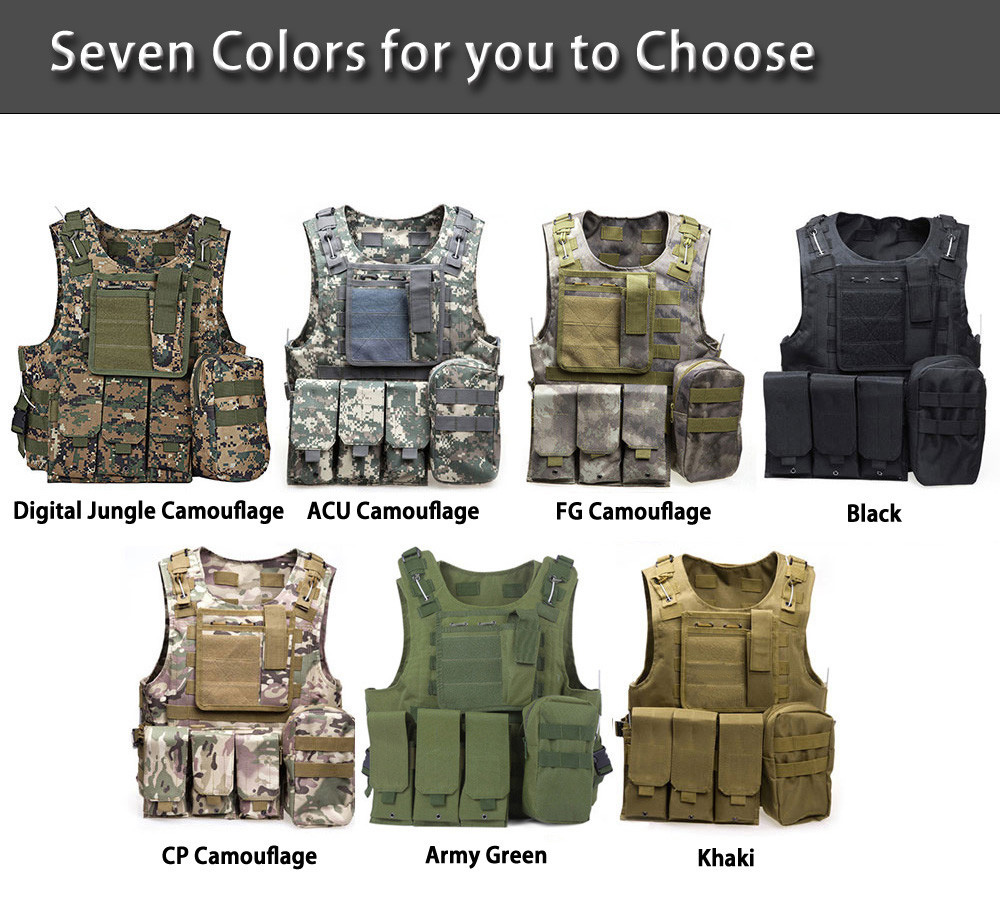 Tactical Military Swat Field Battle Airsoft Molle Combat Assault Plate Carrier Vest Tactical Military Swat Field Battle Airsoft Molle Combat Assault Plate Carrier Vest