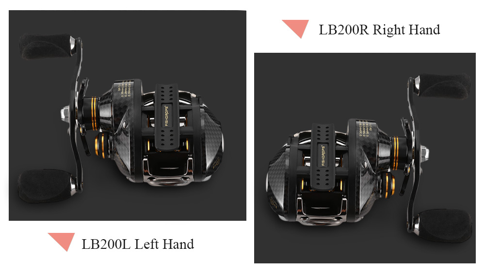 FISHDROPS LB200 7.0:1 Baitcasting Reel 18 Ball Bearing Carp Fishing Left Right Hand Bait FISHDROPS LB200 7.0:1 Baitcasting Reel 18 Ball Bearing Carp Fishing Left Right Hand Bait