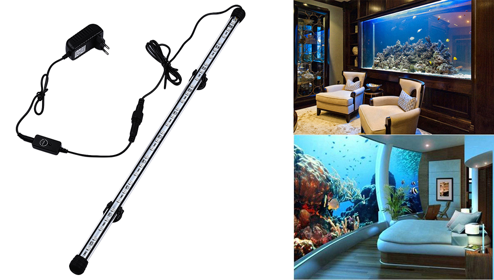 58CM RGB LED Aquarium Light Fish Tank Coral Lamp Waterproof with IR Remote 58CM RGB LED Aquarium Light Fish Tank Coral Lamp Waterproof with IR Remote