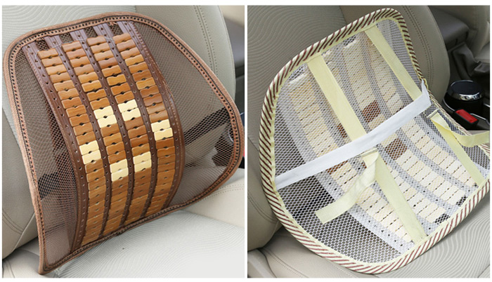 Practical Car Bamboo Chip Waist Care Cushion Breathability Backrest