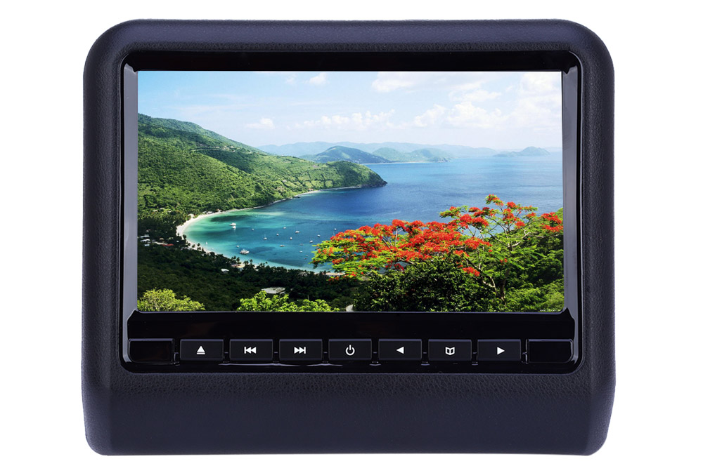 XD9901 9 Inch Car Headrest DVD Player 800 x 480 LCD Backseat Monitor XD9901 9 Inch Car Headrest DVD Player 800 x 480 LCD Backseat Monitor