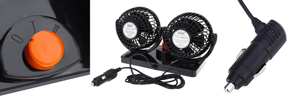 Mitchell 2 Gears 360 Degree Rotating Mini Low Noise Adjustable Car Air Conditioner Cooling Fan Mitchell 2 Gears 360 Degree Rotating Mini Low Noise Adjustable Car Air Conditioner Cooling Fan