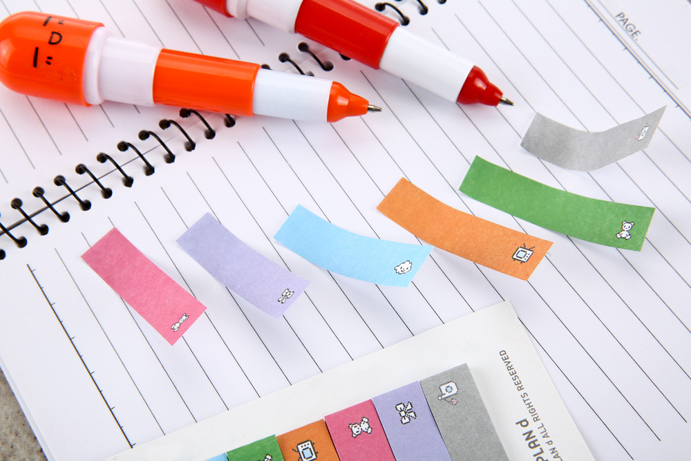 Portable Colorful Lovely Mini Marker Index Tab Sticky Note Portable Colorful Lovely Mini Marker Index Tab Sticky Note