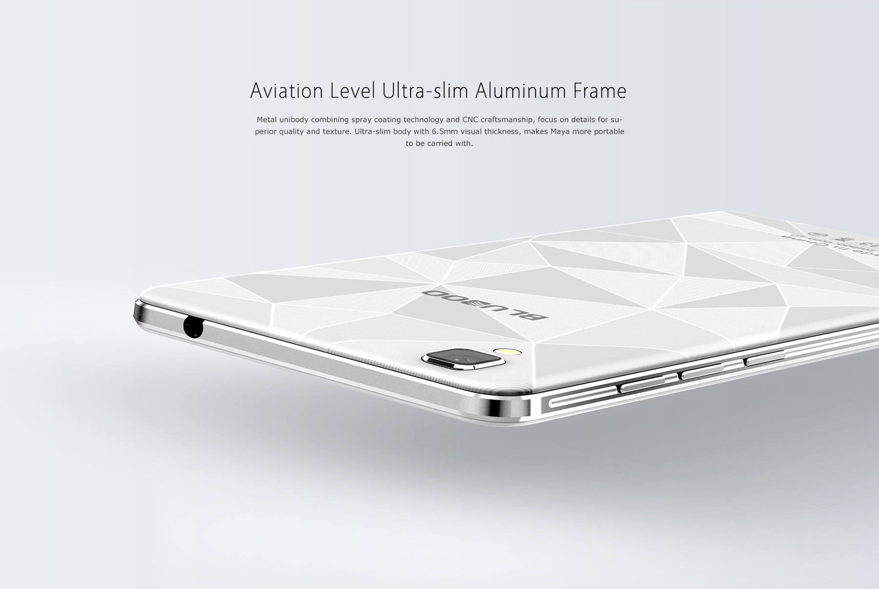 Bluboo Maya Android 6.0 5.5 inch HD Screen 3G Phablet MTK6580 Quad Core 1.3GHz 2GB RAM 16GB ROM Gravity Sensor