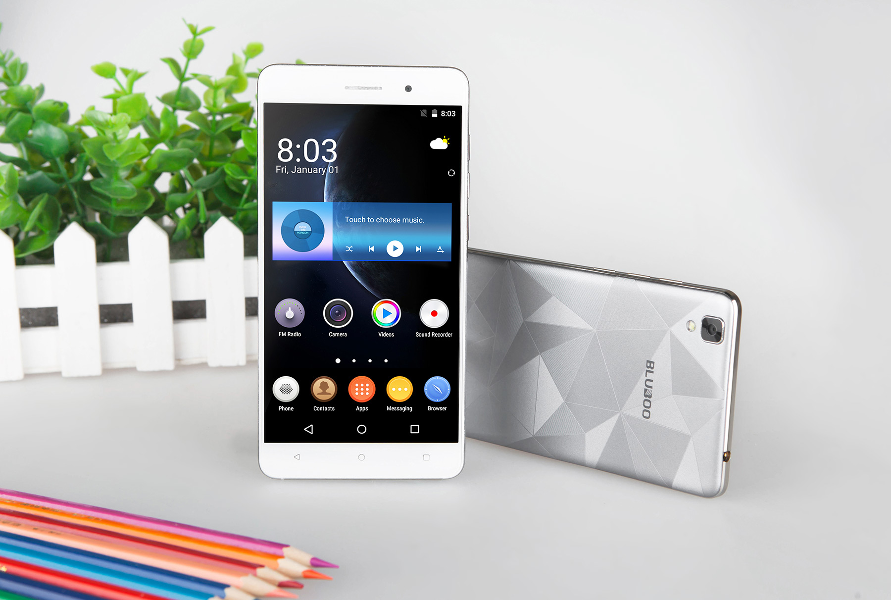 Bluboo Maya Android 6.0 5.5 inch HD Screen 3G Phablet MTK6580 Quad Core 1.3GHz 2GB RAM 16GB ROM Gravity Sensor