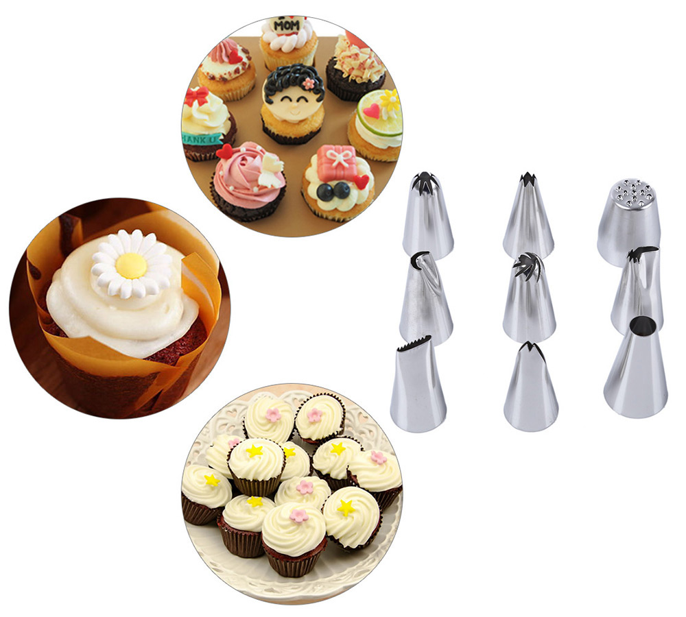 24pcs Icing Piping Nozzles Pastry Tips Cake Decorating Tools 24pcs Icing Piping Nozzles Pastry Tips Cake Decorating Tools